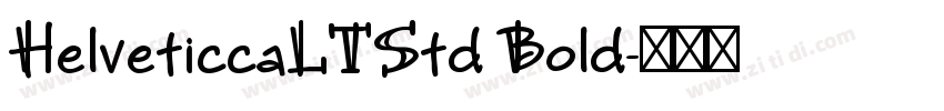 HelveticcaLTStd Bold字体转换